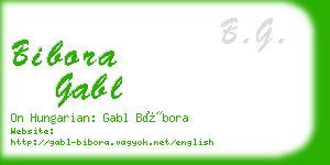 bibora gabl business card